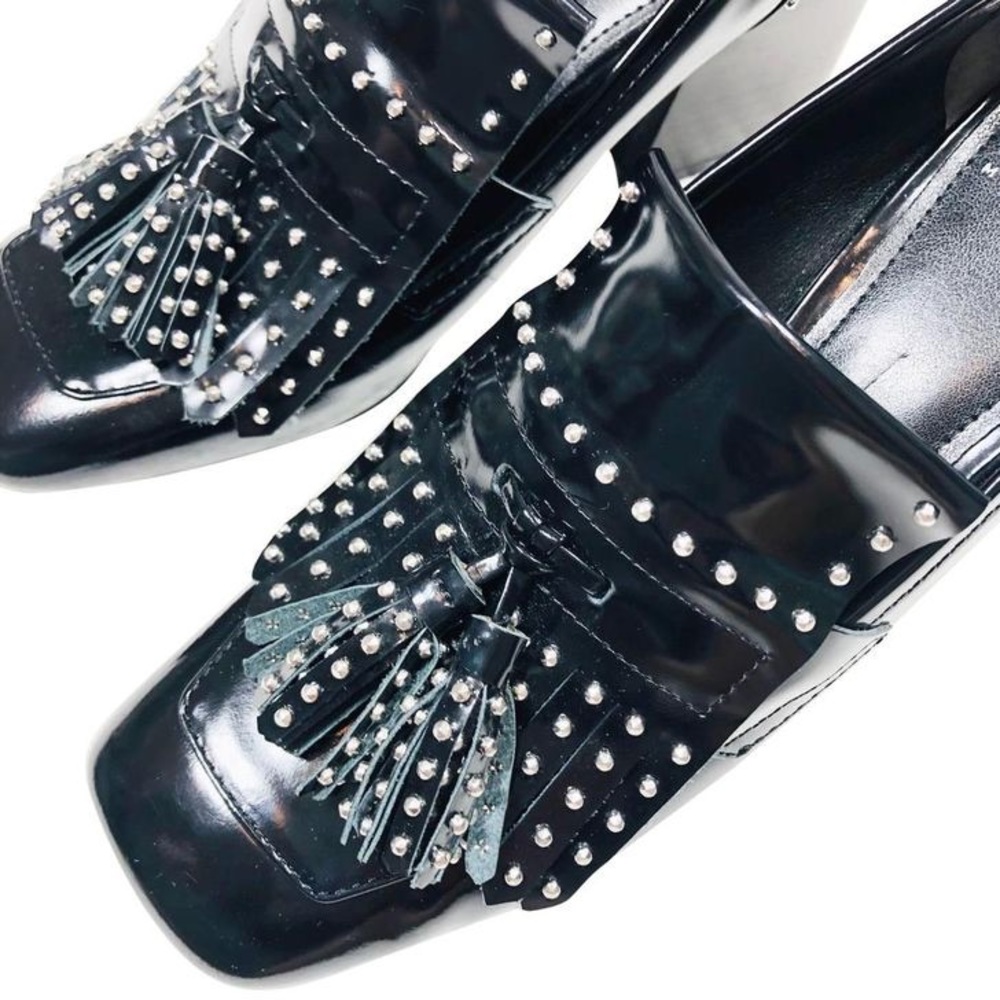 Marc Fisher Black heeled Oxfords